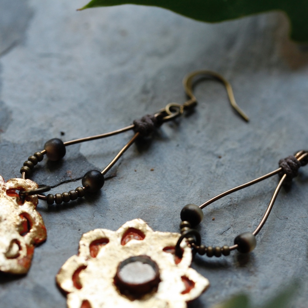 Handmade Vintage Earrings - Picture 7 of 7